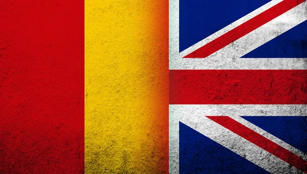 National Flag United Kingdom Great Britain Union Jack Republic Guinea — Stockfoto