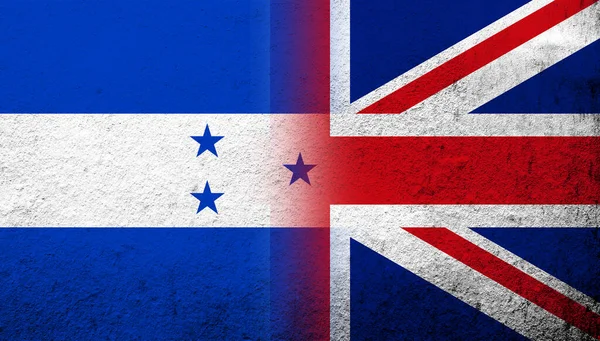 National Flag United Kingdom Great Britain Union Jack Republic Honduras — Stock fotografie