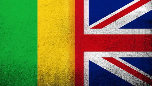 National Flag United Kingdom Great Britain Union Jack Republic Mali — Stockfoto