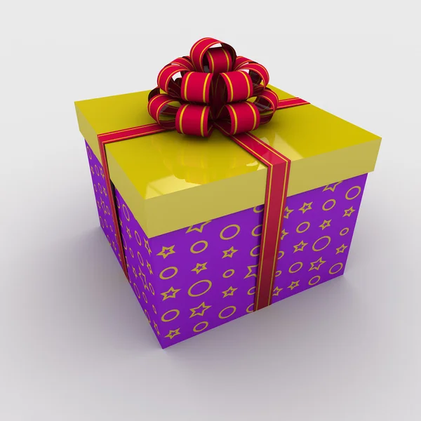 Caja de regalo rectangular —  Fotos de Stock