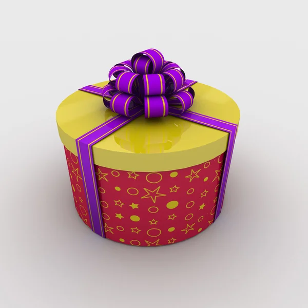 Round Gift Box — Stock Photo, Image