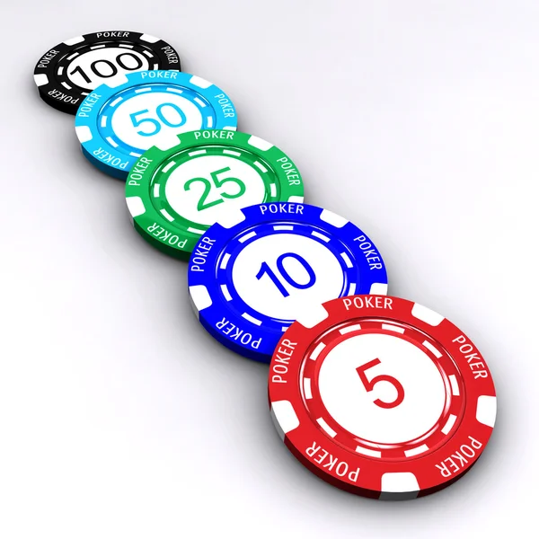 Poker Chips — Stock Photo, Image