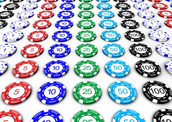 Poker Chips — Stock Photo, Image