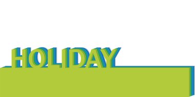 sözcük tatil vektör poster