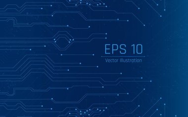 Fütürist soyut arka plan. Sunucu, internet, hız. Fütüristik tünel HUD. Soyut bir veri merkezi için hareket grafikleri .vektör illüstratörü, eps10, kablo çerçevesi, koyu mavi arkaplan