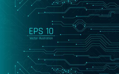 Fütürist soyut arka plan. Sunucu, internet, hız. Fütüristik tünel HUD. Soyut bir veri merkezi için hareketli grafikler .vektör çizer, eps10, kablo çerçevesi, koyu yeşil arkaplan