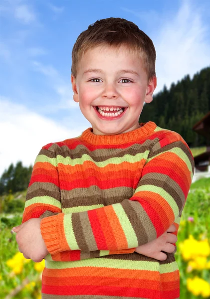 Adorable child without allergies — Stock Photo, Image