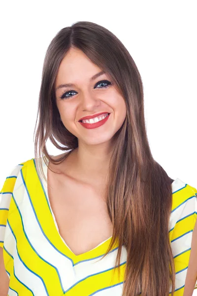 Closeup Portrait of a Young Casual Girl — Stock Photo, Image