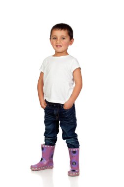 koyu renk gözlü sevimli çocukla