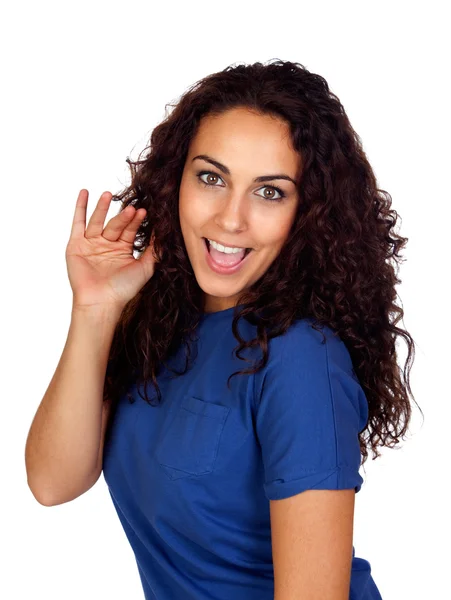 Beautiful brunette girl — Stock Photo, Image