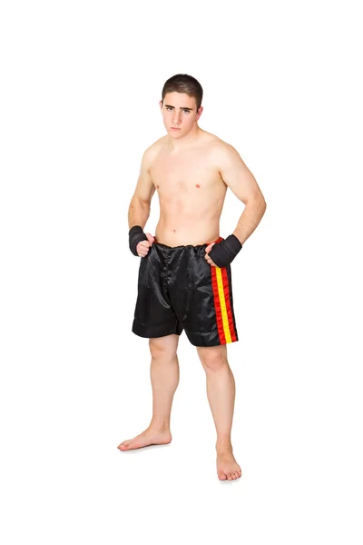 Junger Kickboxer — Stockfoto