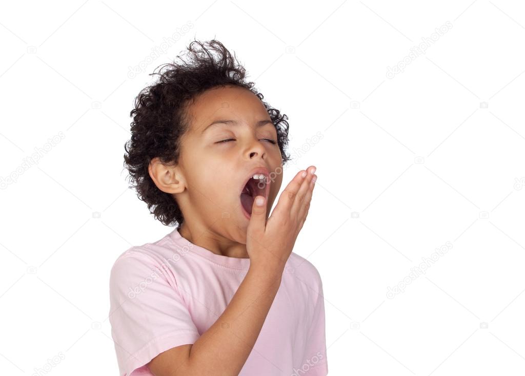 Happy latin child yawning Stock Photo by ©Gelpi 19225353