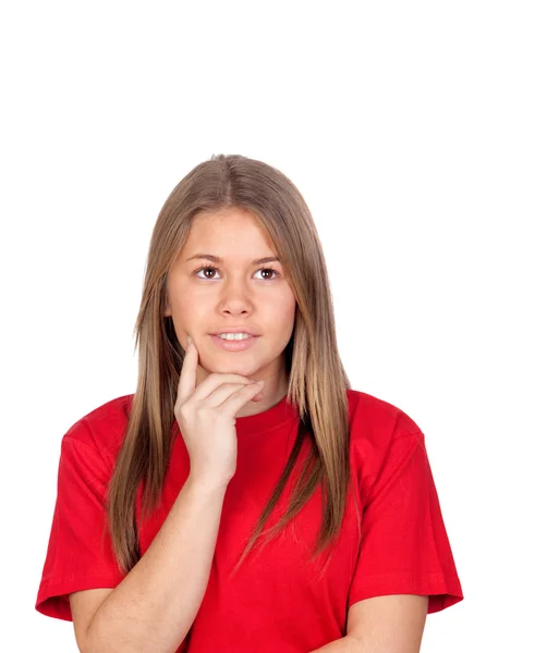 Pensive young girl — Stock Photo, Image