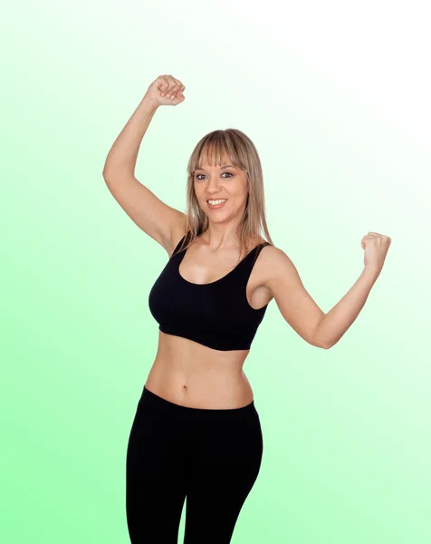 Mujer en ropa deportiva — Foto de Stock