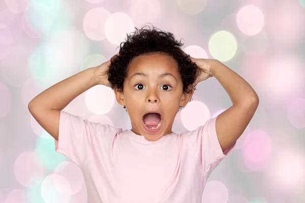 Surprised latin child — Stock Photo, Image