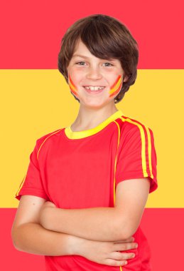 İspanyol erkek tişört Takım ve İspanya bayrağı