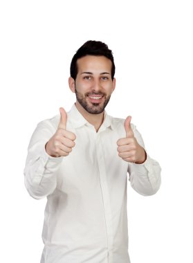 Tamam diyerek genç sakallı işadamı