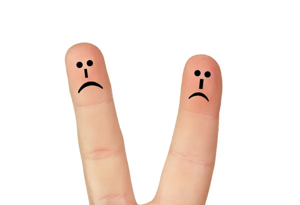 Un paio di dita infelici — Foto Stock
