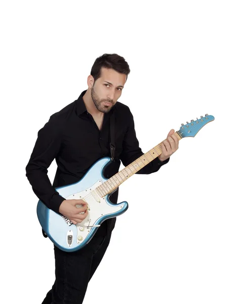 Junger Mann spielt Gitarre — Stockfoto
