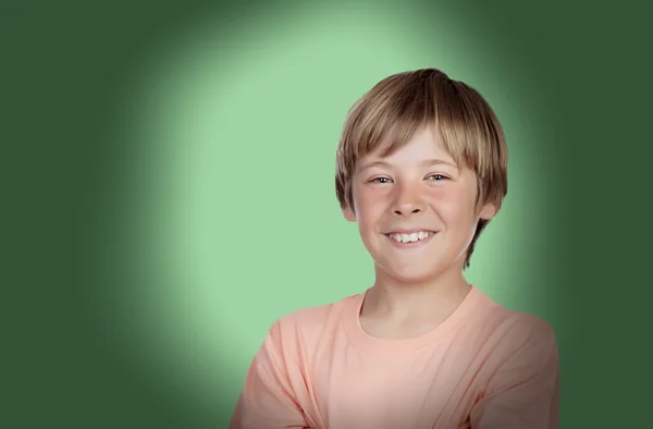 Adolescente sorridente con un gesto felice — Foto Stock