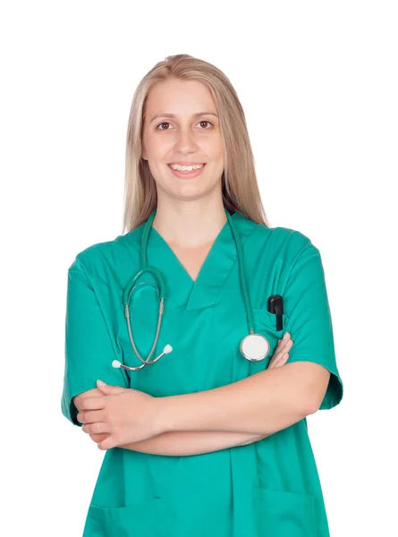 Menina médica atraente — Fotografia de Stock