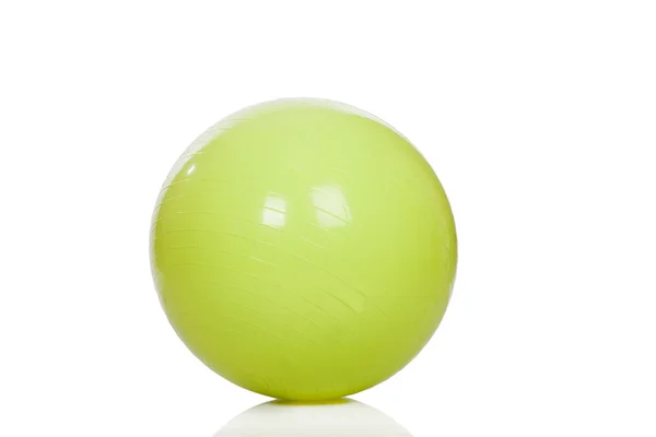 Grande bola de treinamento verde — Fotografia de Stock