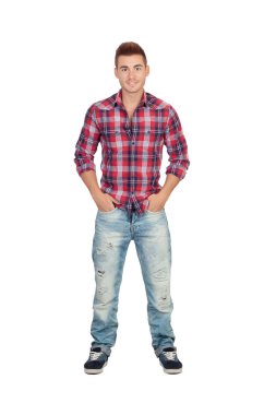 Casual boy kareli gömlek ile