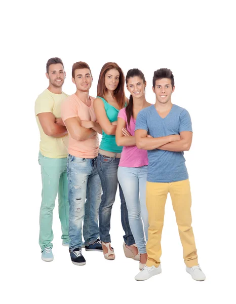 Casual group of friends — Stock Photo, Image