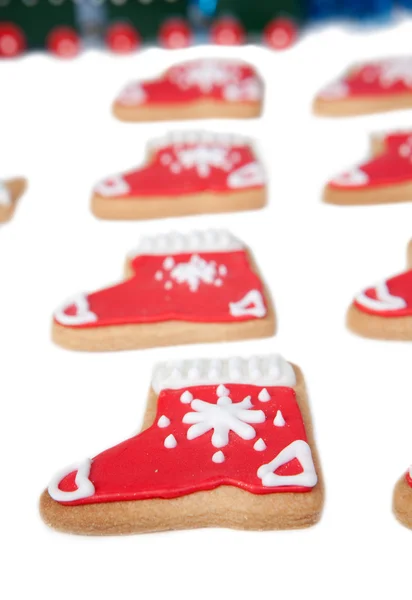 Gros plan sur les biscuits de Noël — Photo