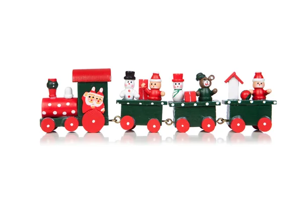 Christmas speelgoed trein — Stockfoto