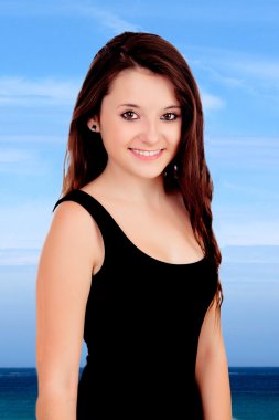 tatil doğal genç kız