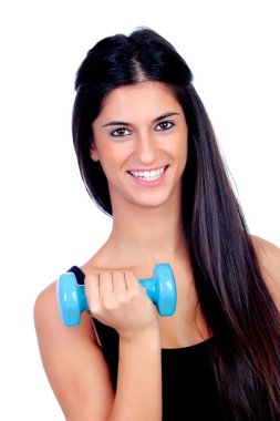 kas tonlama mutlu esmer kız