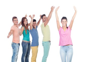 Mutlu arkadaş grubu