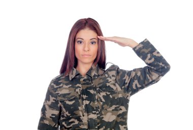 çekici asker askeri bir selam vererek