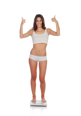 Tamam bir ölçekte söyleyerek mutlu bir kadın