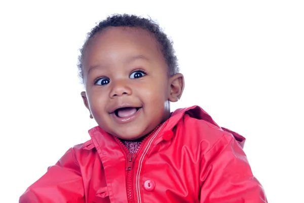 Zaskoczony afrykańskiego dziecka uśmiechający się — Zdjęcie stockowe