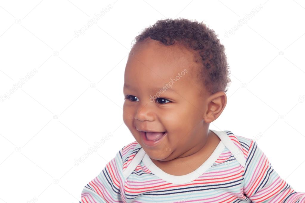 Adorable african baby smiling