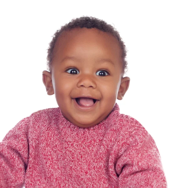 Entzückendes afrikanisches Baby lächelnd — Stockfoto