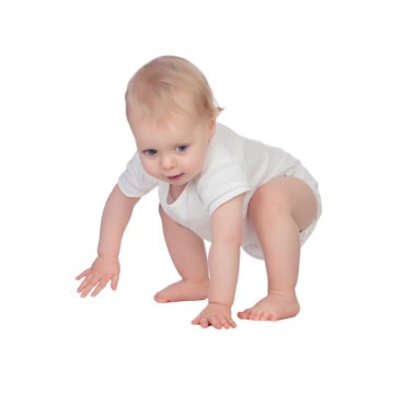 sarışın bebek emekleme iç giyim
