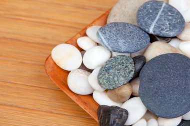 küçük nehir beyaz taşlar