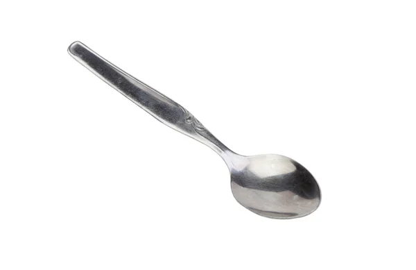 Small stainless steel spoon — Stock Photo, Image