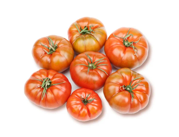 Skládaný červená rajčata — Stock fotografie