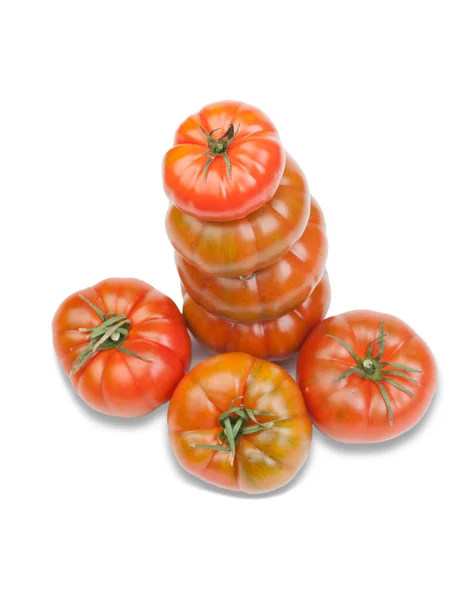 Pomodori rossi impilati — Foto Stock