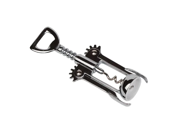 Försilvrat corkscrew — Stockfoto