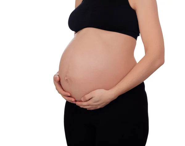 Hermosa barriga embarazada — Foto de Stock