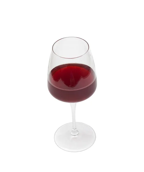 Grand verre plein de vin rouge — Photo