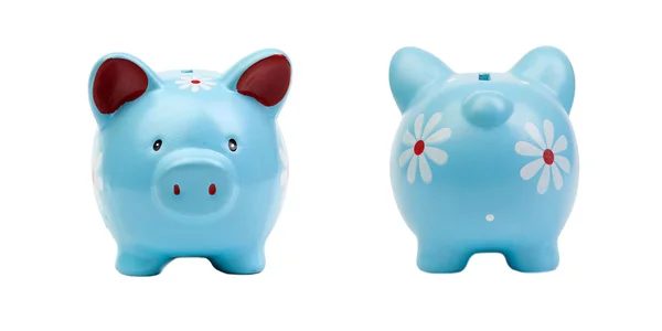 Two blue piggy-banks — Stock Photo, Image