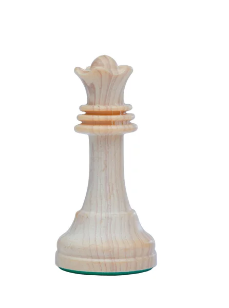 Kuningatar. Puinen shakkinappula — kuvapankkivalokuva