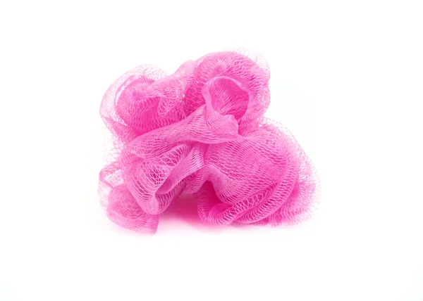 Pink sponge bath — Stock Photo, Image