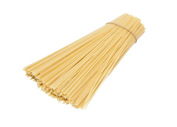 Många spaghetti förberett för matlagning — Stockfoto